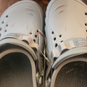 CROCS Light Gray Clogs with Strap
